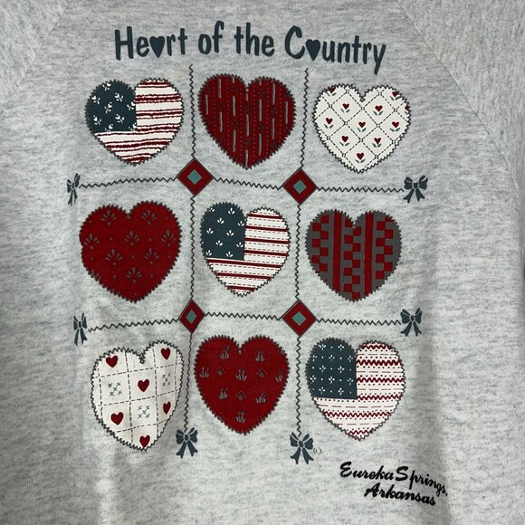 Fruit Of The Loom Vintage Heart Of The Country Sweatshirt Size L USA - Picture 1 of 5